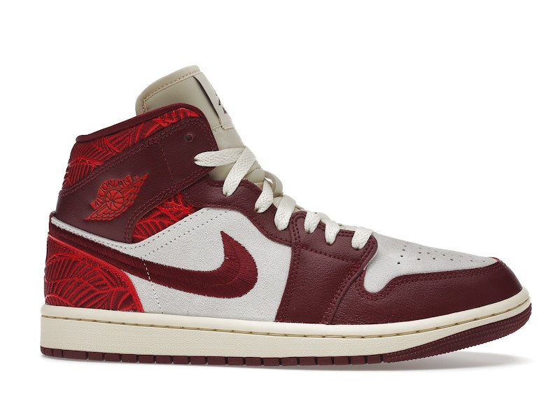 Jordan 1 Mid SE Tiki Leaf Team Red (Women's)