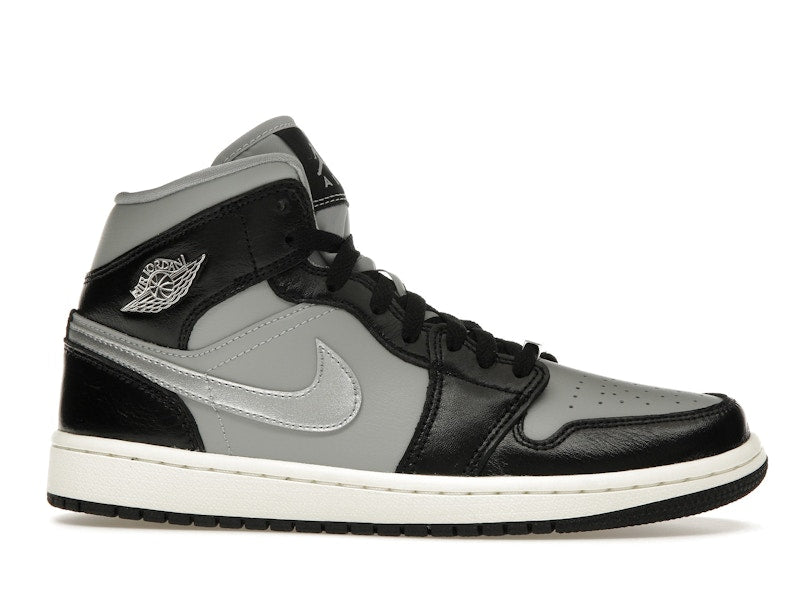 Jordan 1 Mid SE Black Metallic Silver (Women's)