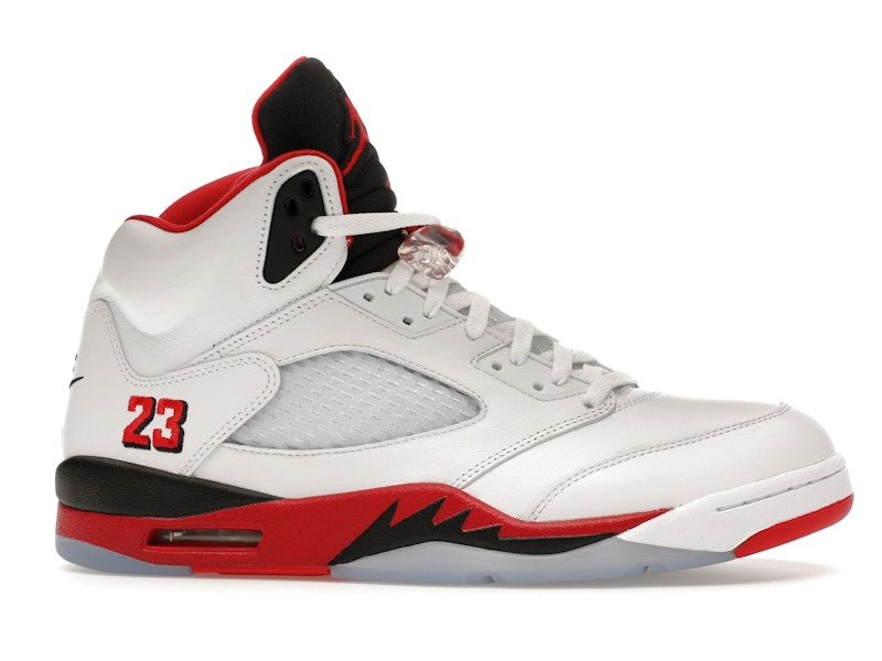 Jordan 5 Retro Fire Red Black Tongue (2025)