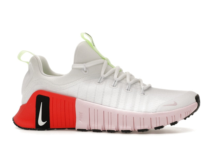 Nike Free Metcon 6 White Barely Volt Bright Crimson Pink Foam (Women's)