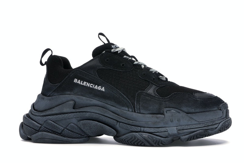 Balenciaga Triple S Triple Black (2018 Reissue) (Pre-Distressed)
