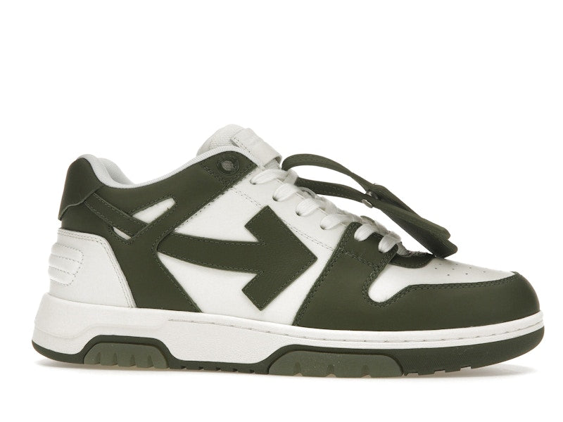 OFF-WHITE Out Of Office OOO Low Tops White Khaki