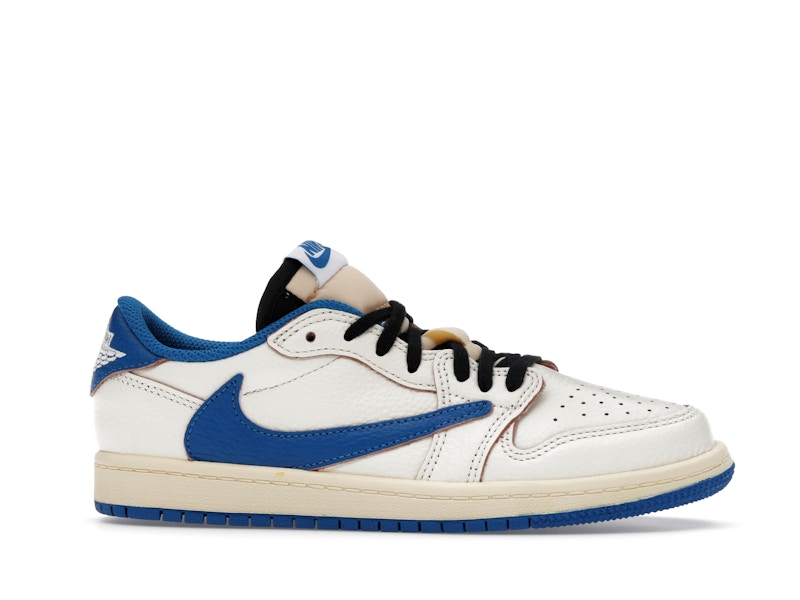 Jordan 1 Retro Low OG SP Fragment x Travis Scott Sail Military Blue (PS)