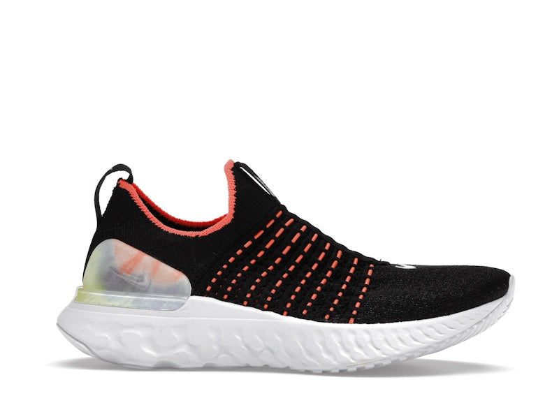 Nike React Phantom Run Flyknit Premium Black Bright Mango (Women's)