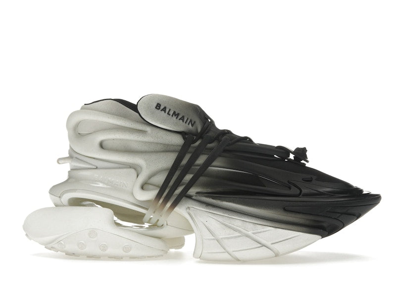 Balmain Unicorn Low-Top White Black Gradiant