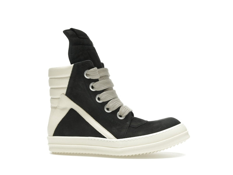 Rick Owens Geobasket Jumbo Lace High Black Milk (Women's)
