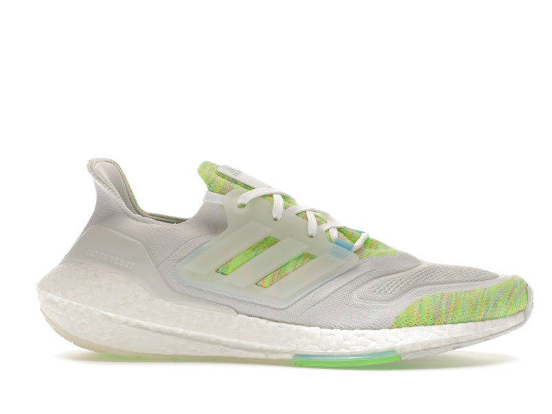 adidas Ultra Boost 22 White Bliss Blue Solar Green