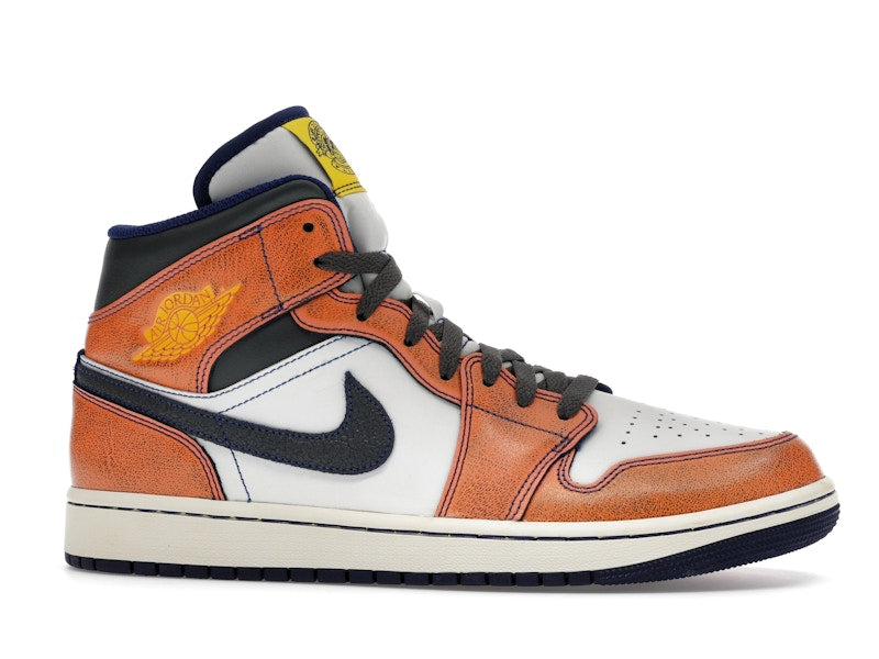 Jordan 1 Mid SE Summit White Crimson Bliss Deep Royal Blue Iron Grey