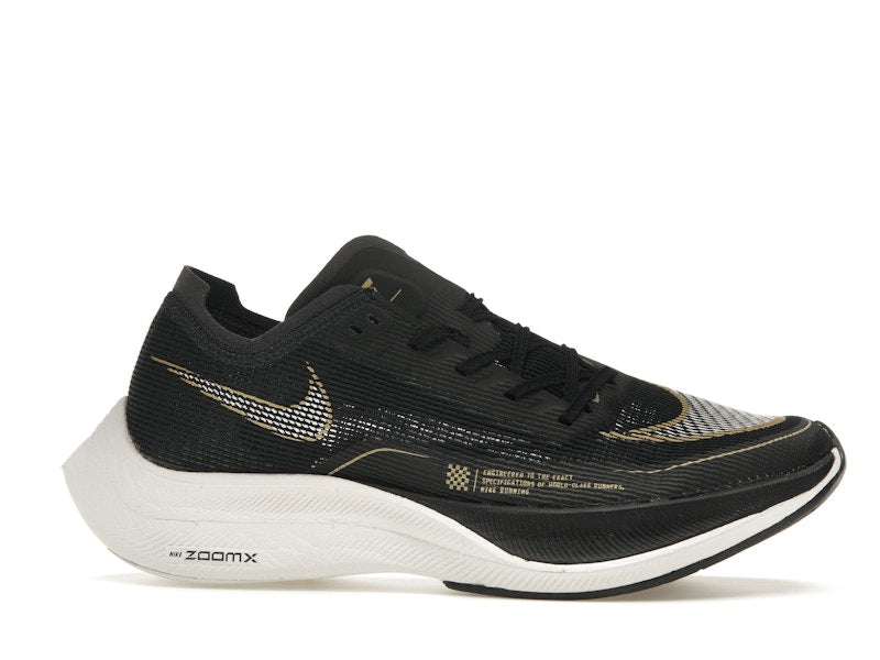 Nike ZoomX Vaporfly Next% 2 Black Metallic Gold Coin (Women's)