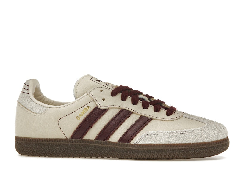 adidas Samba OG Wonder White Maroon (Women's)