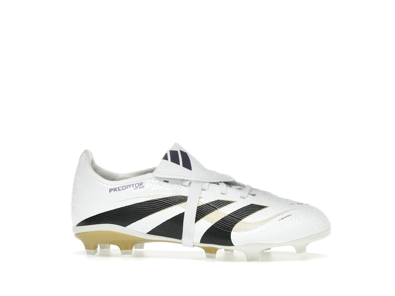 adidas Predator League Fold-Over Tongue FG/MG Cloud White Core Black Gold Metallic (GS)