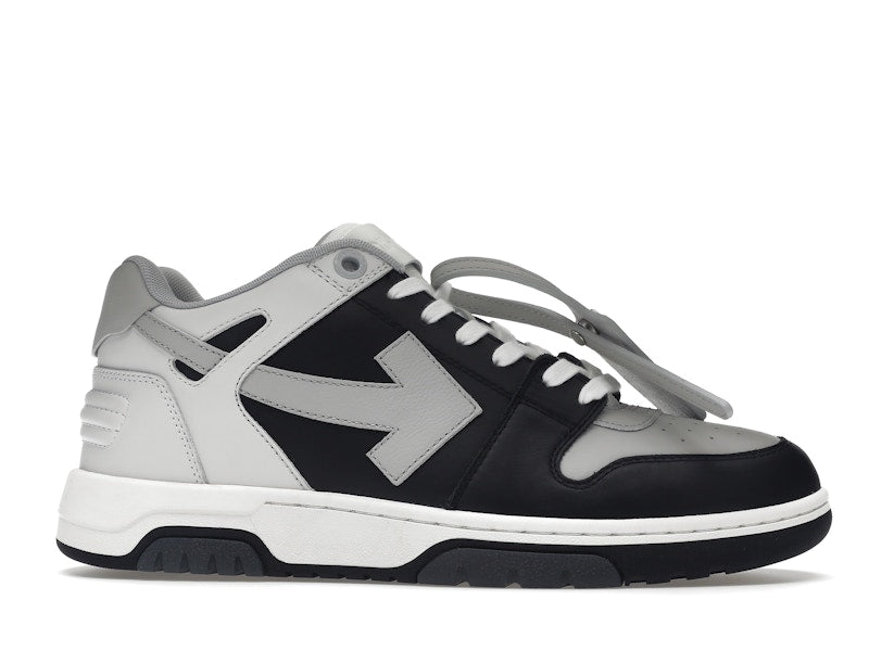 OFF-WHITE Out Of Office OOO Low Tops Light Grey Black