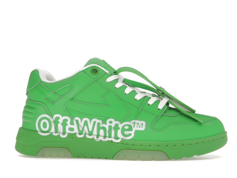 OFF-WHITE Out Of Office OOO Low Tops Green White