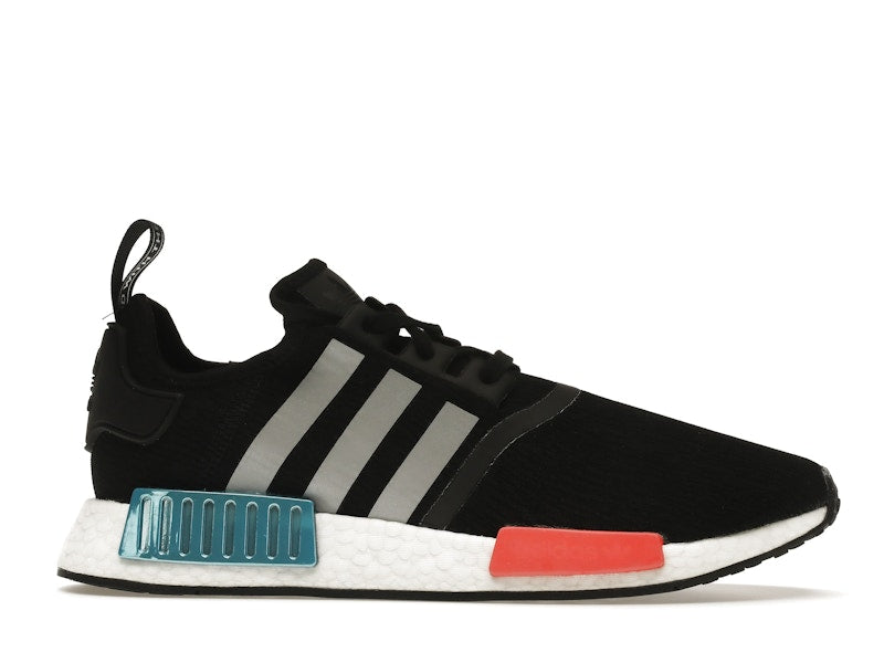 adidas NMD R1 Black Silver Solar Red