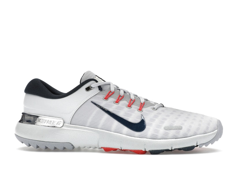 Nike Free Golf Pure Platinum Light Crimson Wolf Grey Armory Navy