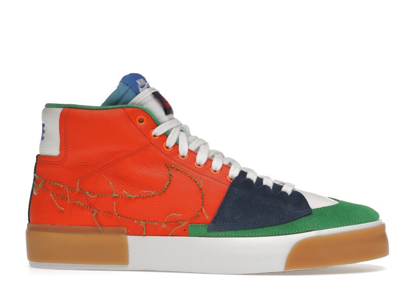 Nike SB Zoom Blazer Mid Edge Safety Orange University Gold