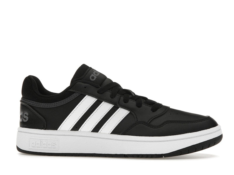 adidas Hoops 3.0 Low Black White Stripes