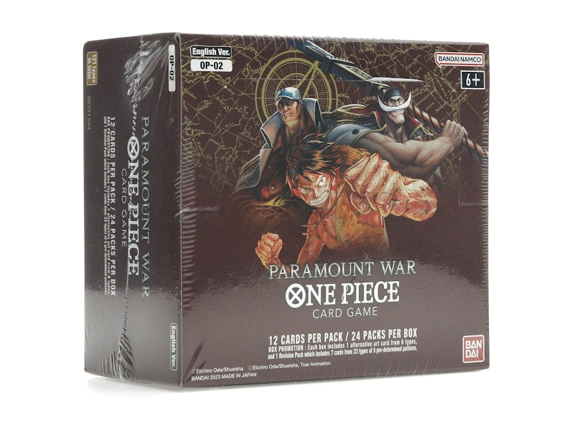 Bandai One Piece Card Game Paramount War Booster Box (OP-02) (English)