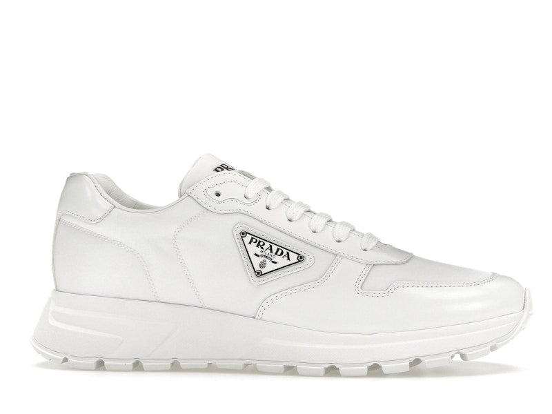 Prada PRAX 01 Sneakers Re-Nylon Brushed Leather White White