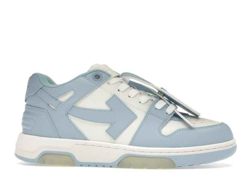 OFF-WHITE OOO Low Out Of Office Calf Leather White Light Blue