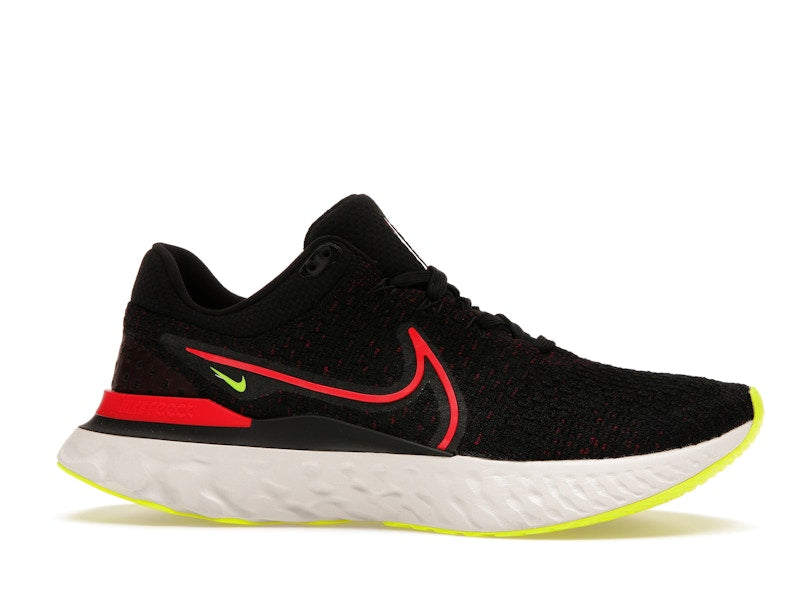 Nike React Infinity Run Flyknit 3 Black Siren Red Volt