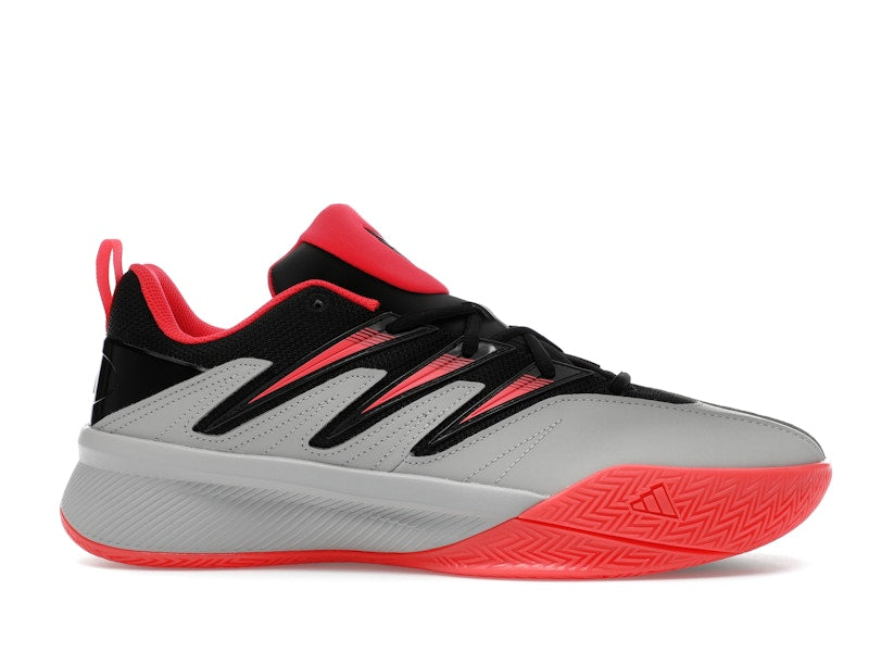 adidas Dame Certified 3 Core Black Lucid Red Grey Two