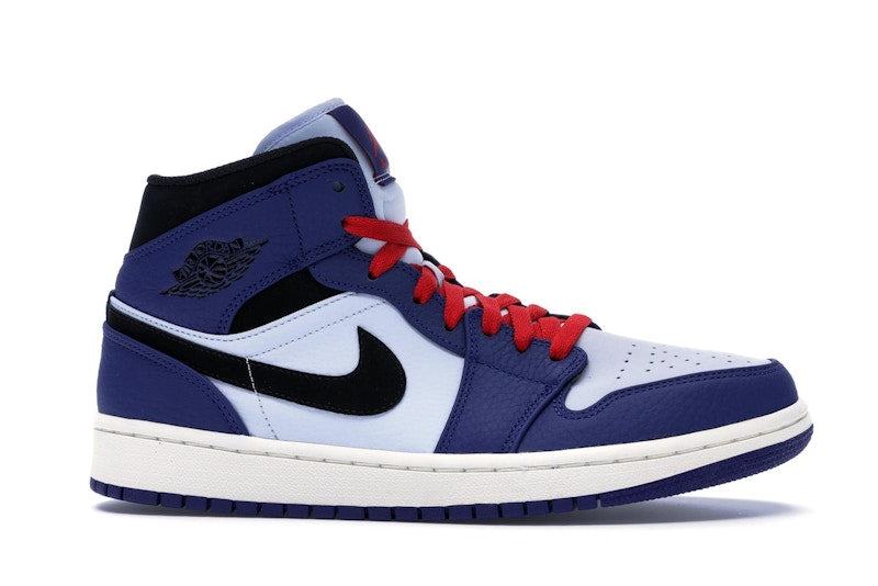 Jordan 1 Mid Deep Royal Blue Black