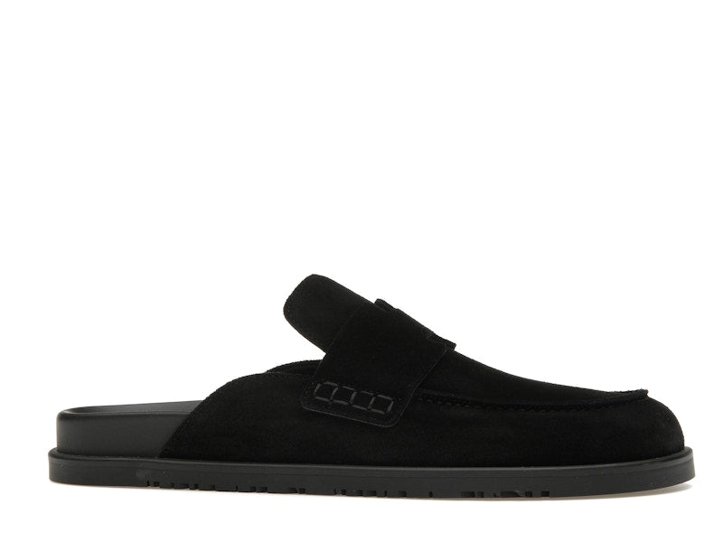 Hermes Go Mule Noir Suede Calkfskin (Men's)