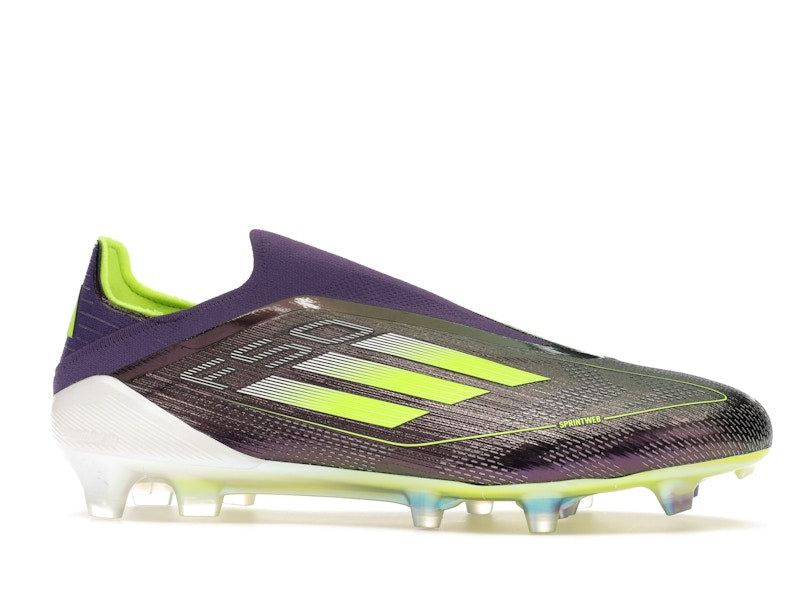 adidas Laceless F50 Elite Fast Reborn FG Purple Lucid Lemon