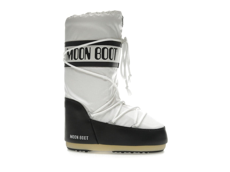 Moon Boot Icon Nylon Boot Black White