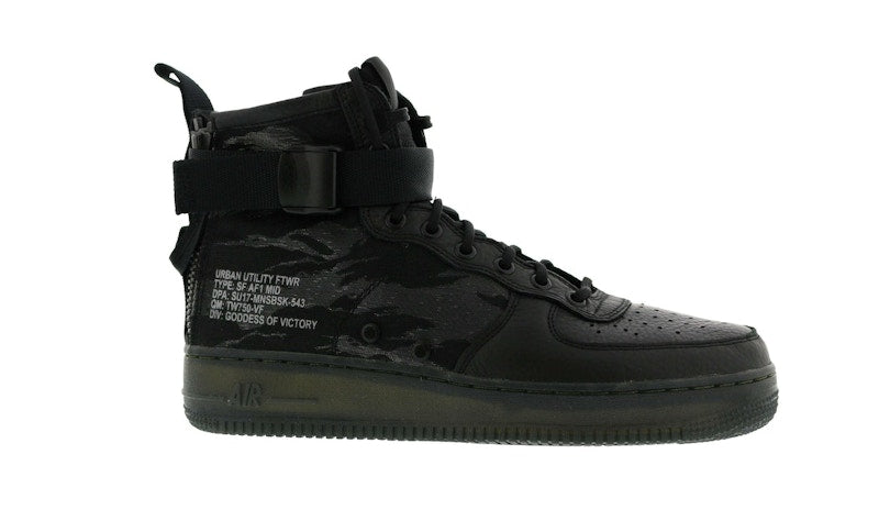 Nike SF Air Force 1 Mid Black Cargo Khaki