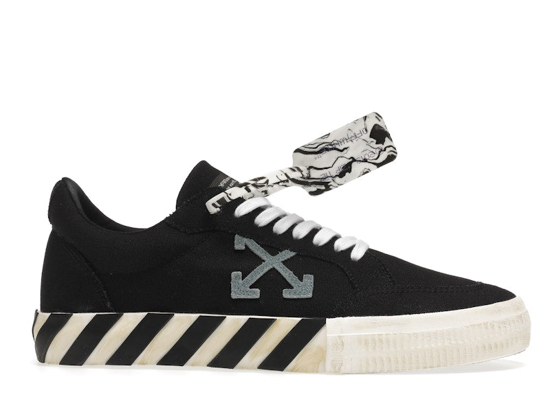 OFF-WHITE Vulc Low Black Light Blue Arrow