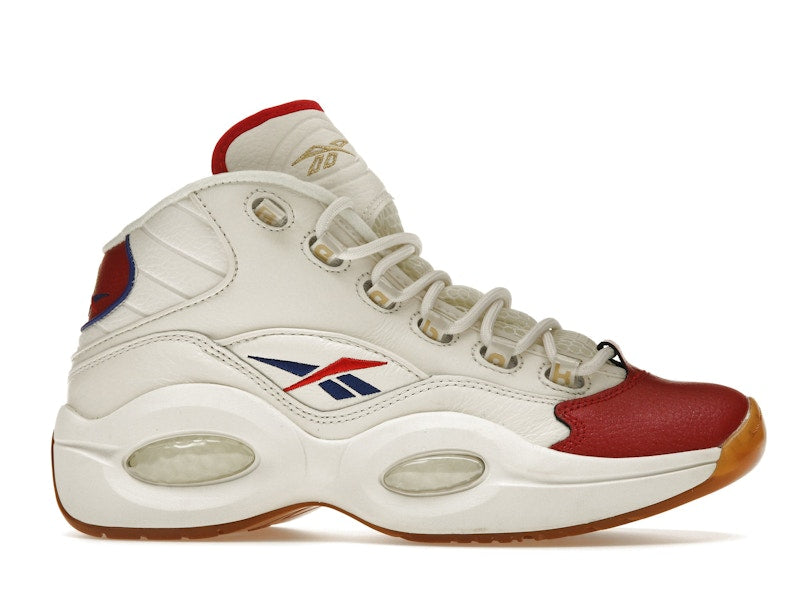 Reebok Question Mid White Red Blue