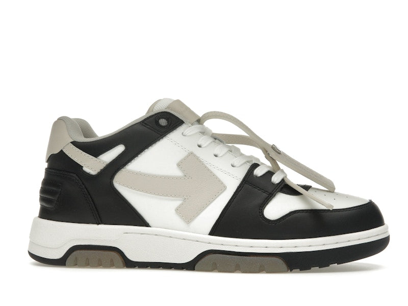 OFF-WHITE Out Of Office OOO Low Tops Black Beige