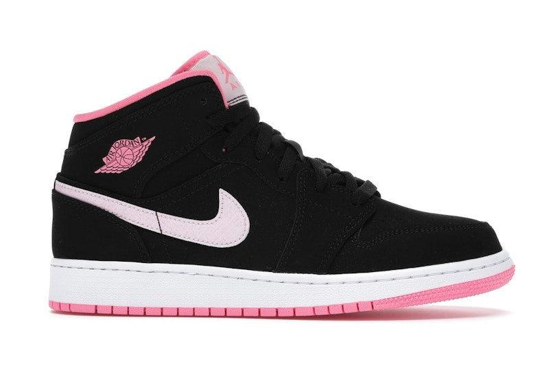 Jordan 1 Mid Black Digital Pink (GS)