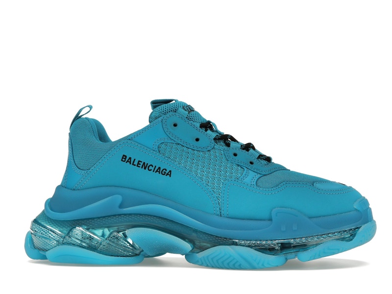 Balenciaga Triple S Clear Sole Teal Blue