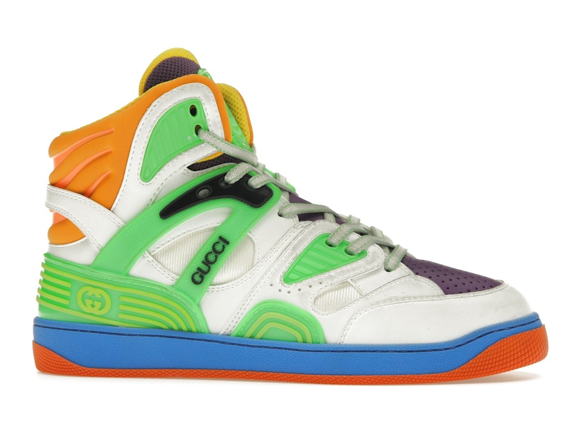 Gucci Basket White Demetra Green Purple Orange Blue