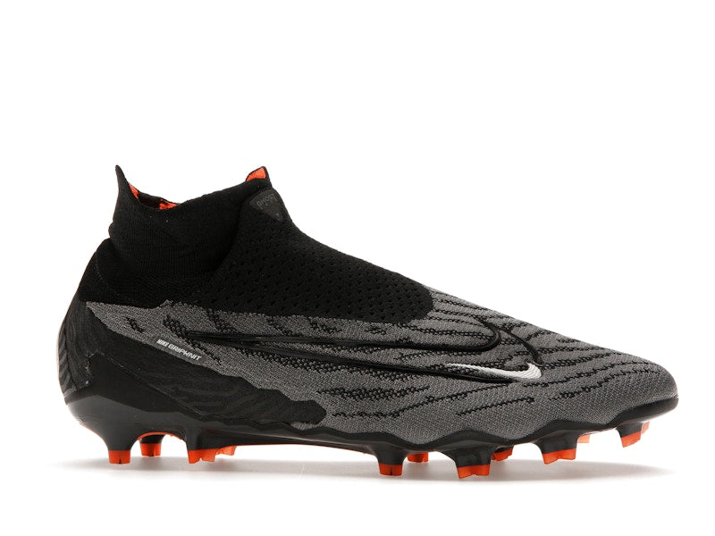 Nike Gripknit Phantom GX Elite Dynamic Fit FG Black Dark Smoke Grey Total Orange