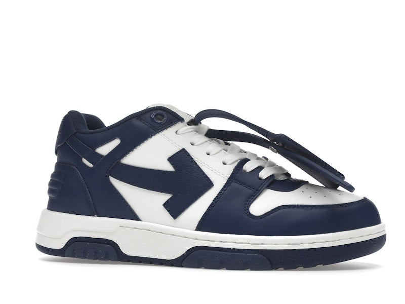 OFF-WHITE Out Of Office "OOO" Low Tops Dark Blue White