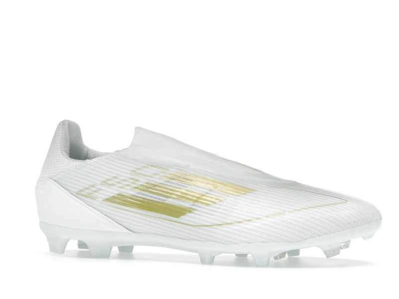 adidas F50 League Laceless Firm/Multi-Ground Cloud White Gold Metallic