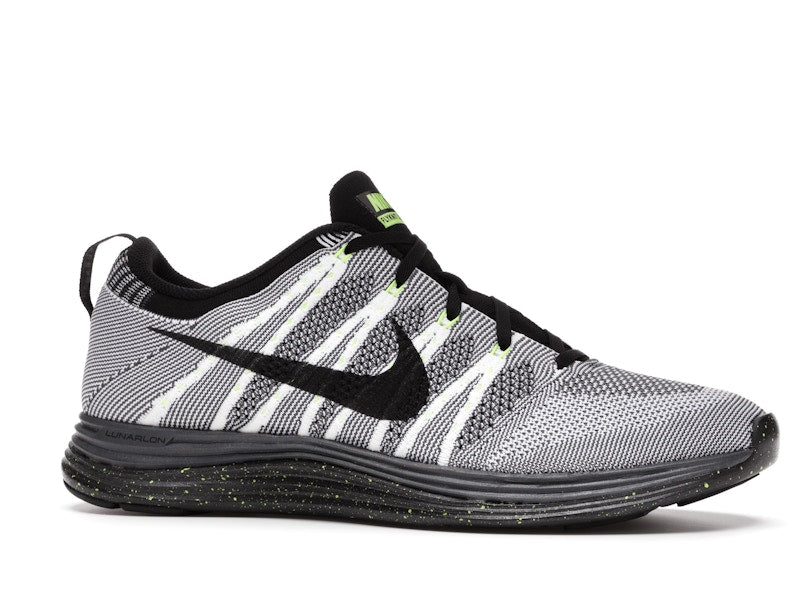 Nike Flyknit Lunar1+ White Black Volt