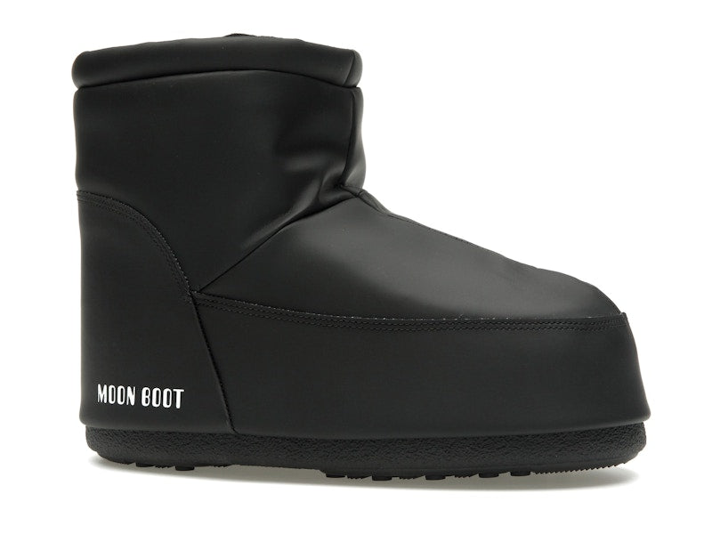 Moon Boot No Lace Rubber Boot Black