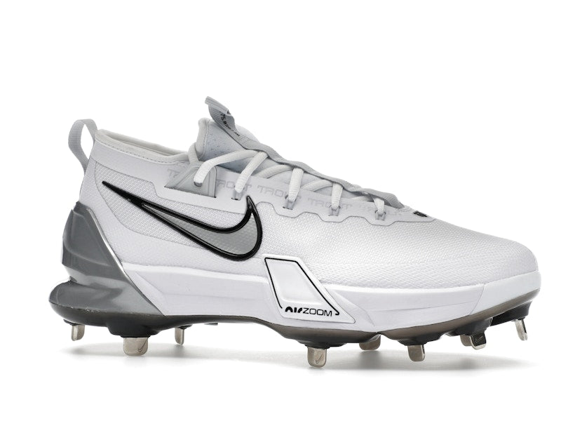 Nike Force Zoom Trout 9 Elite White Black Pure Platinum Metallic Silver