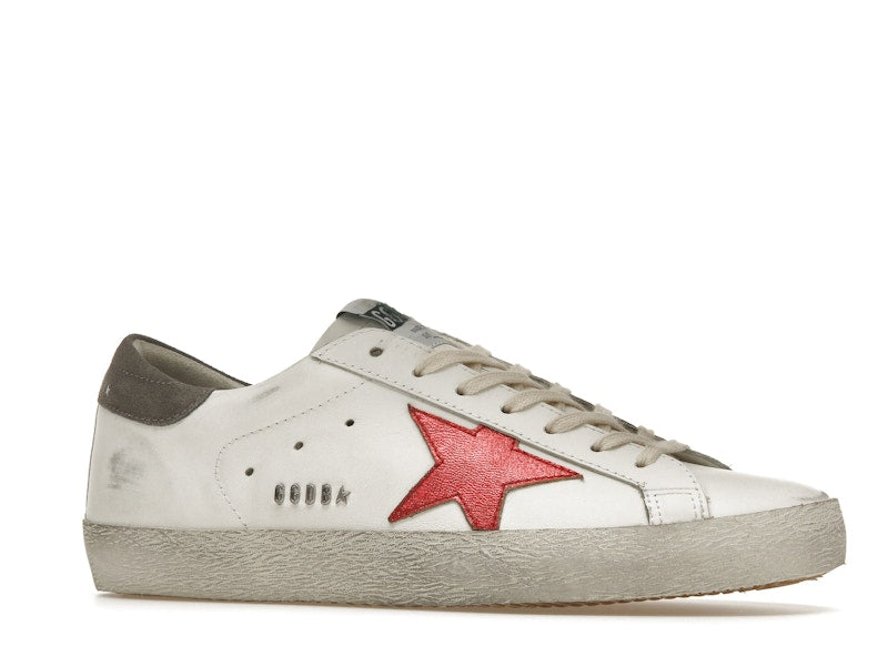 Golden Goose Super-Star White Red Grey