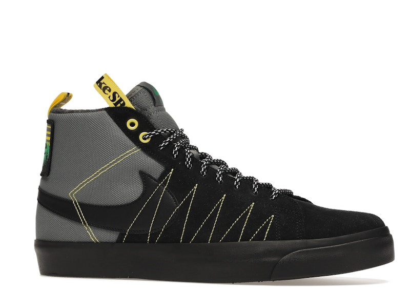 Nike SB Zoom Blazer Mid PRM Acclimate Cool Grey Yellow Strike