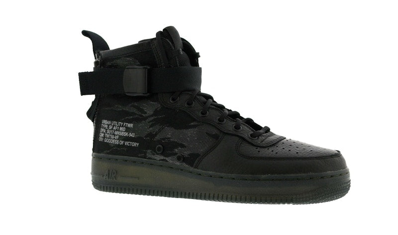 Nike SF Air Force 1 Mid Black Cargo Khaki