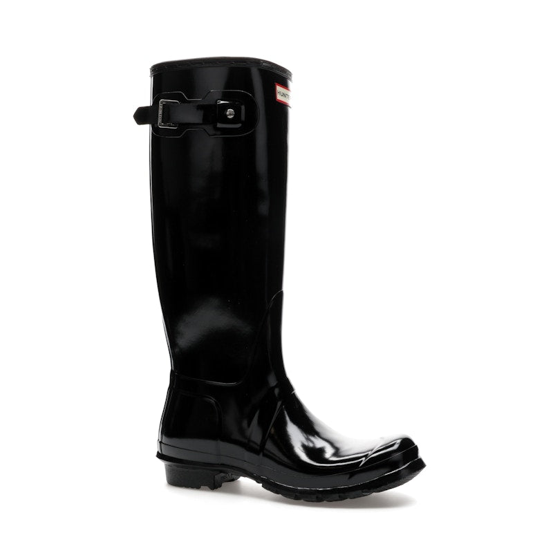 Hunter Original Tall Gloss Rain Boots Black (Women's)