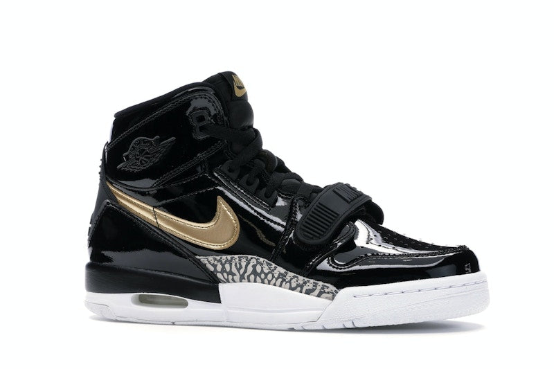 Jordan Legacy 312 Black Gold Patent (GS)