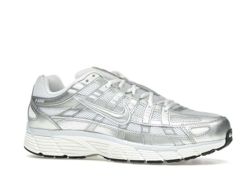 Nike P-6000 White Blue Tint Sail Metallic Silver (Women's)