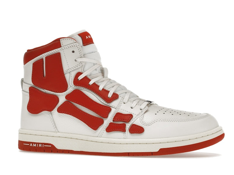 AMIRI Skel Panelled High Top White Red